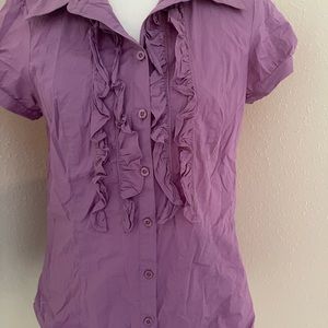 Loft  blouse,, balloon sleeve, 100% cotton, size S, M